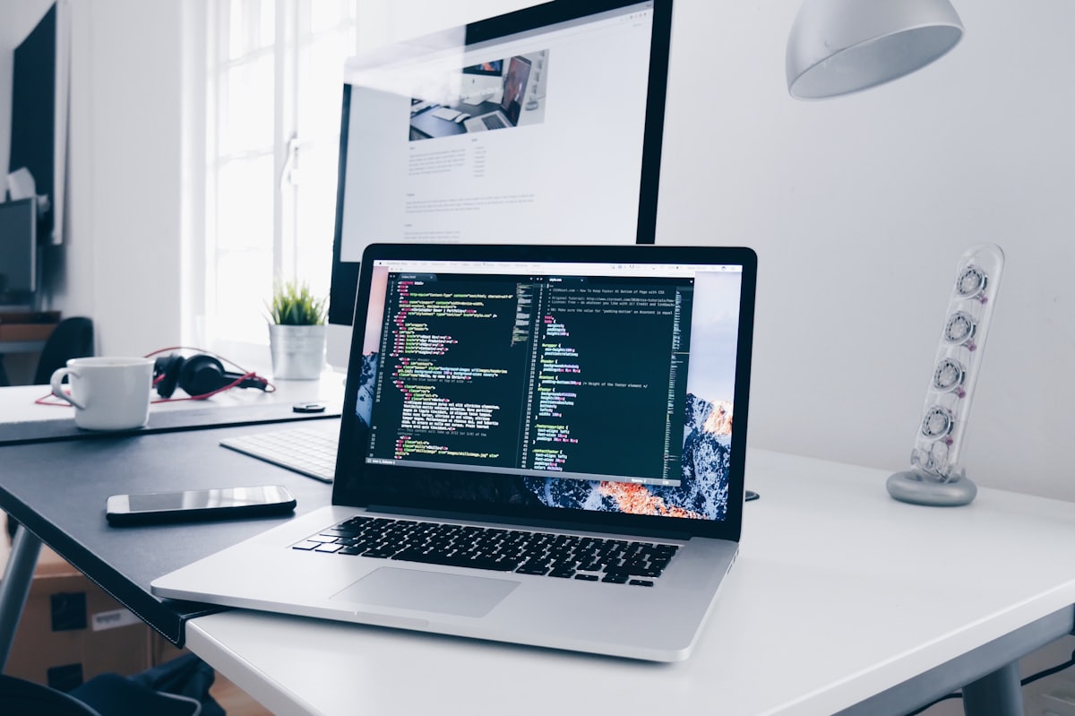 A tidy modern workspace